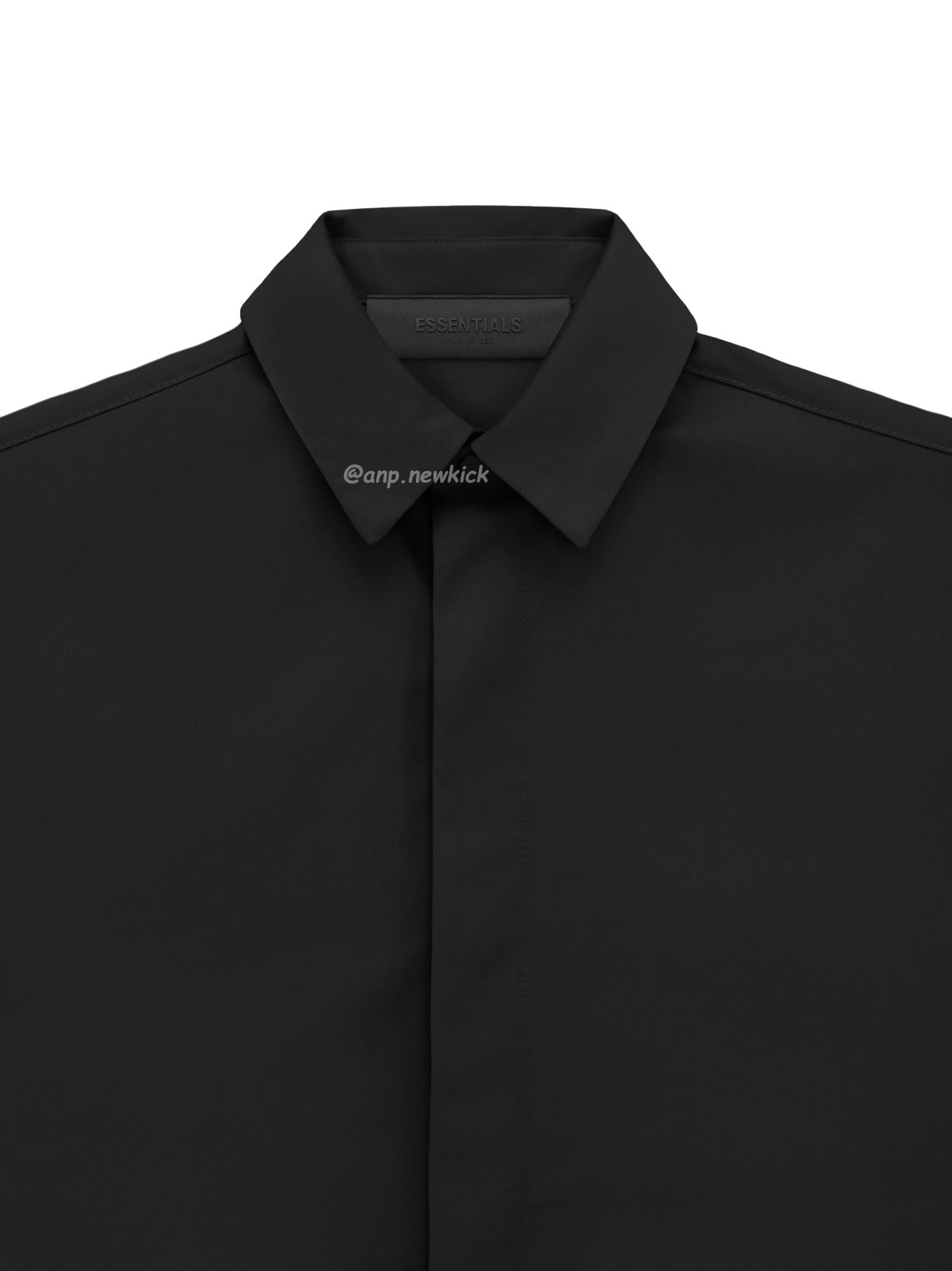 Fear Of God Essentials Fog 23fw Tie Cuffed Shirt Black Apricot Gray S Xl (3) - newkick.org